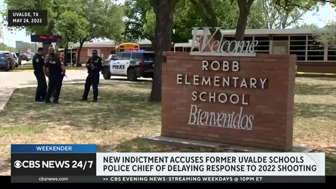 Former Uvalde school police chief turns himself in to face charges CBS News