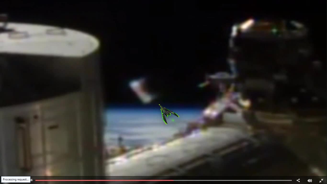 Mysterious Cylindrical Spacecraft Seen In Latest ISS Feed - PROOF! and More!