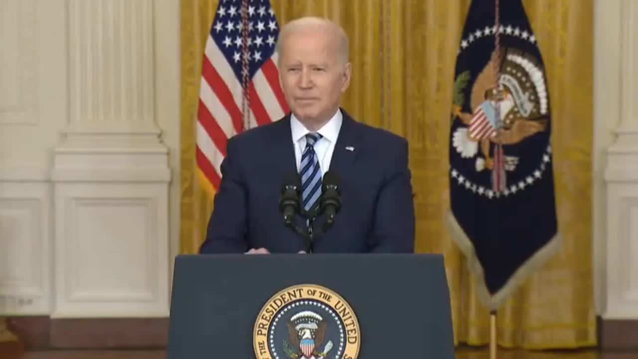 Press release by Joe Biden on the Ukraine crisis