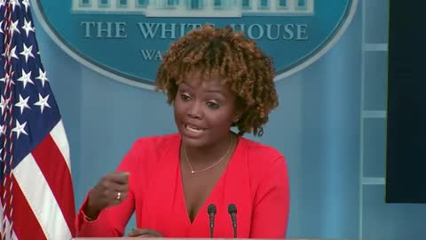 KJP INCOHERENT After Doocy Uses Biden's Own Words Against Him