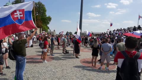 chcemeslobodu.sk - protest pred Národnou Radou 24.07.2021 - část 4
