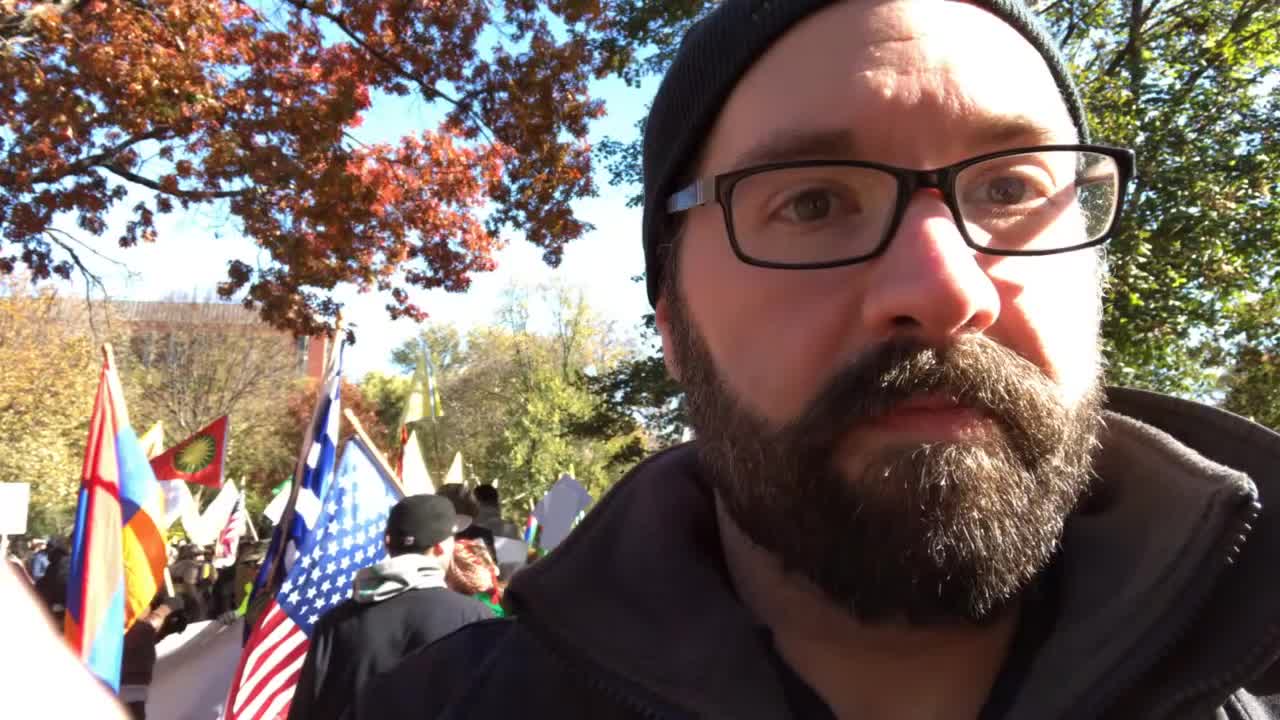 Live at Erdogan protest, DC