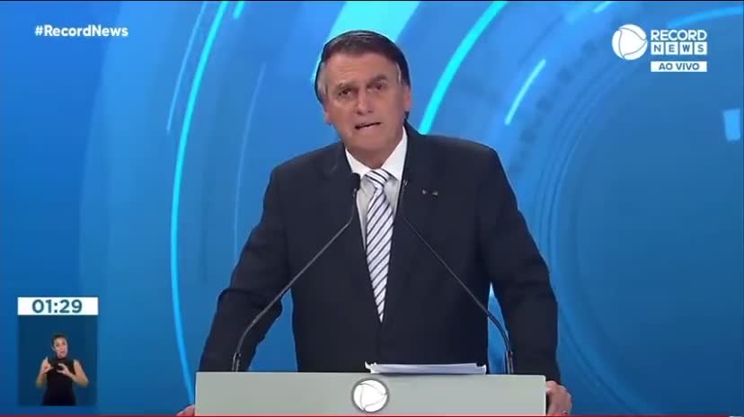 Bolsonaro na Record sem o fujão... final