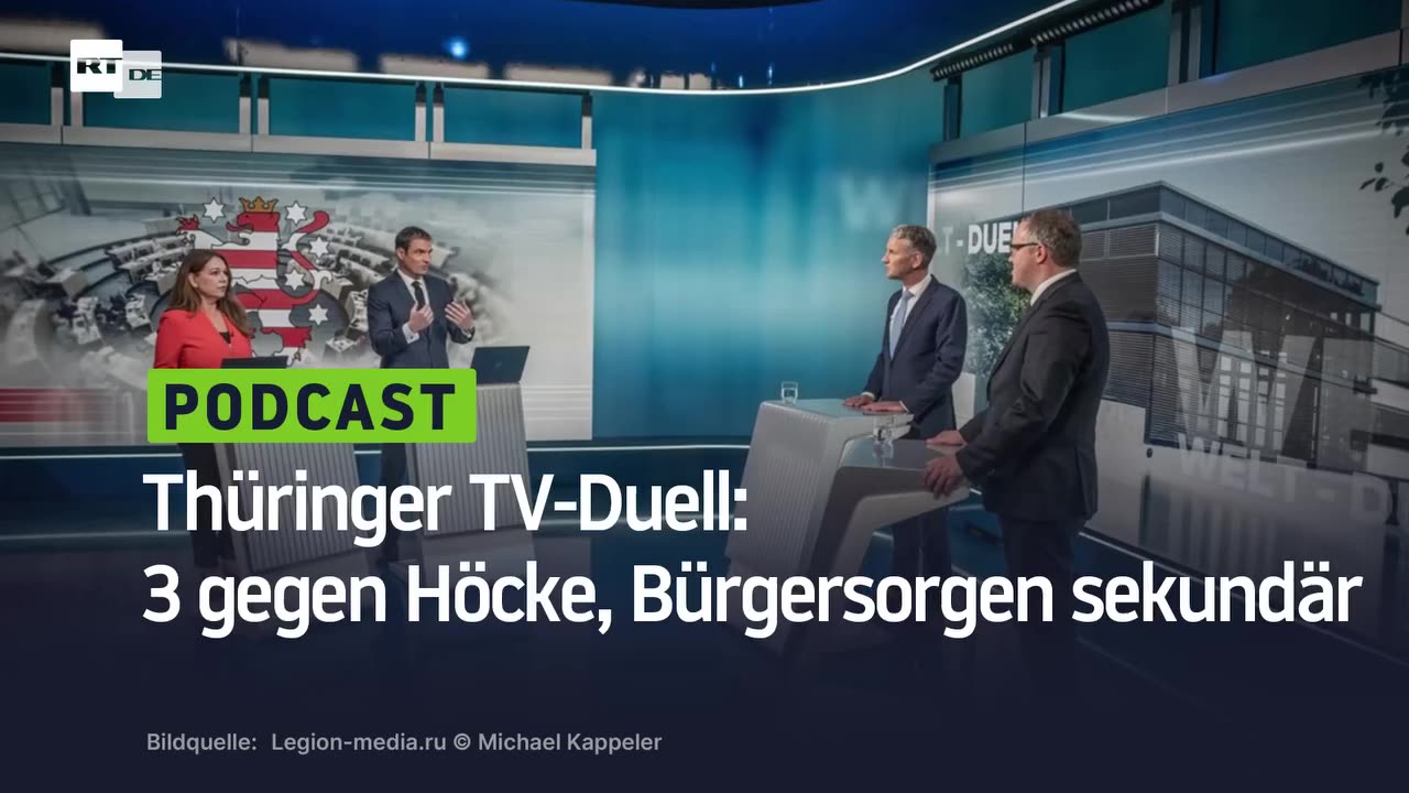 Thüringer TV-Duell: 3 gegen Höcke, Bürgersorgen sekundär