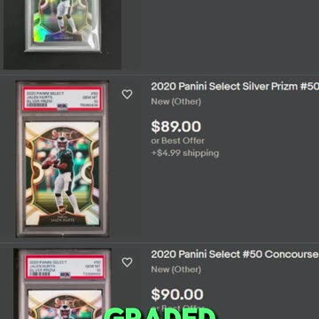 Make $$$ with Jalen Hurts Select Silver Prizm Concourse Rookie Card