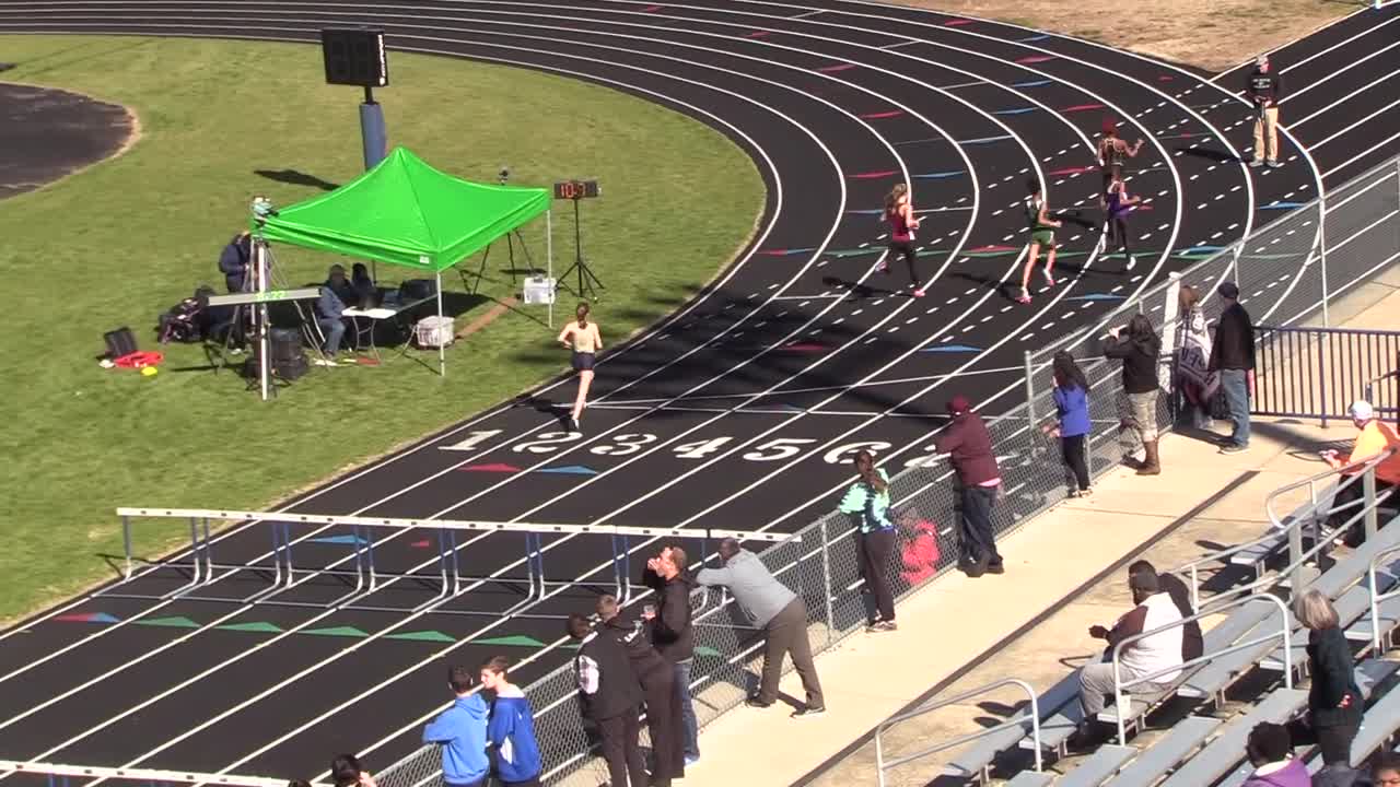 20190202 Charlotte City Championship - Girls 55 meter hurdles