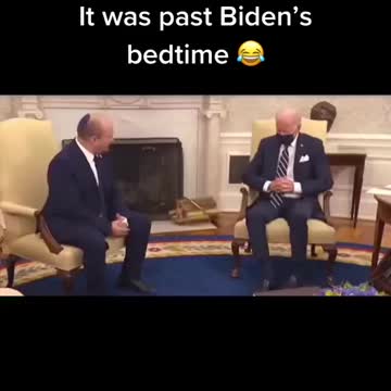 BIDEN JUST ABOUT ASLEEP IN FRONT OF CAMERAS