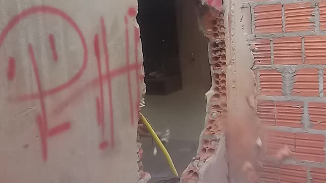 How I opened a door on the wall.