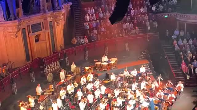 A hugely emotional start to the evening performance at The Royal Albert Hall