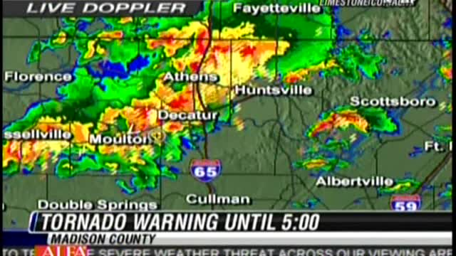 Live WAFF 48 Coverage of Hackleburg EF5 Tornado - 4/27/11