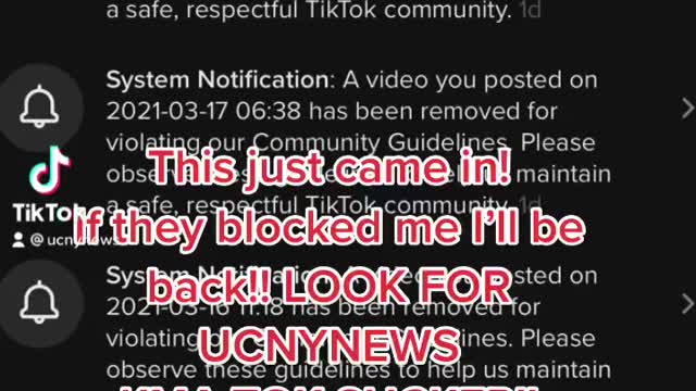 TIK TOK already censoring me