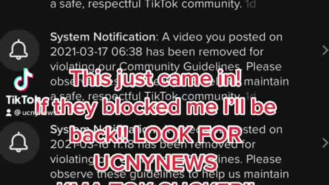 TIK TOK already censoring me