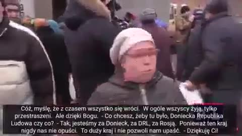 Relacja ludności z Doniecka