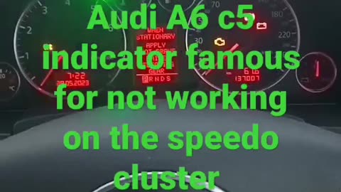 Common fault on Audi A6 C5