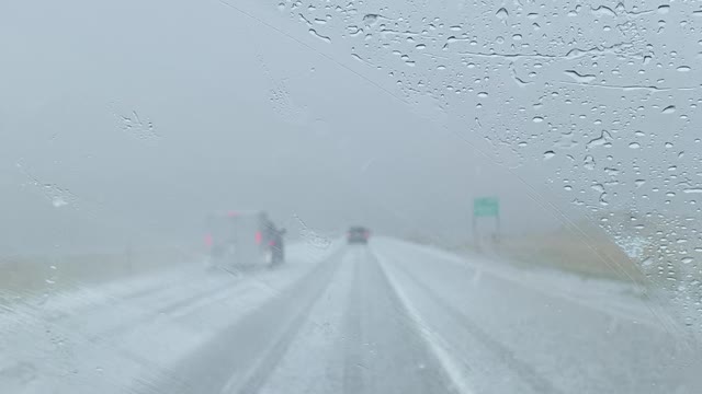 Snowstorm in Wyoming