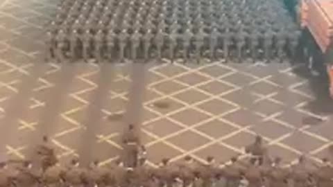 Parade training in Russia