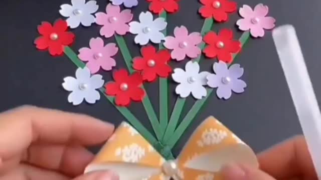 Most beautiful Hand Craft of Paper Vaseflower | RJ Craft #Crat #Art #Ideas