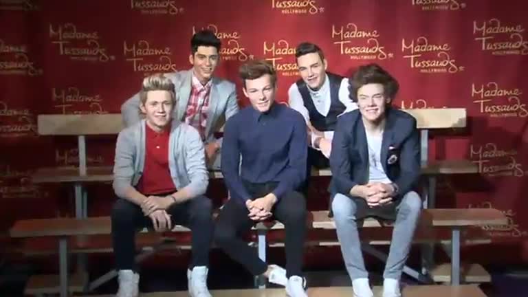 One Direction enshrined in life-like wax figures