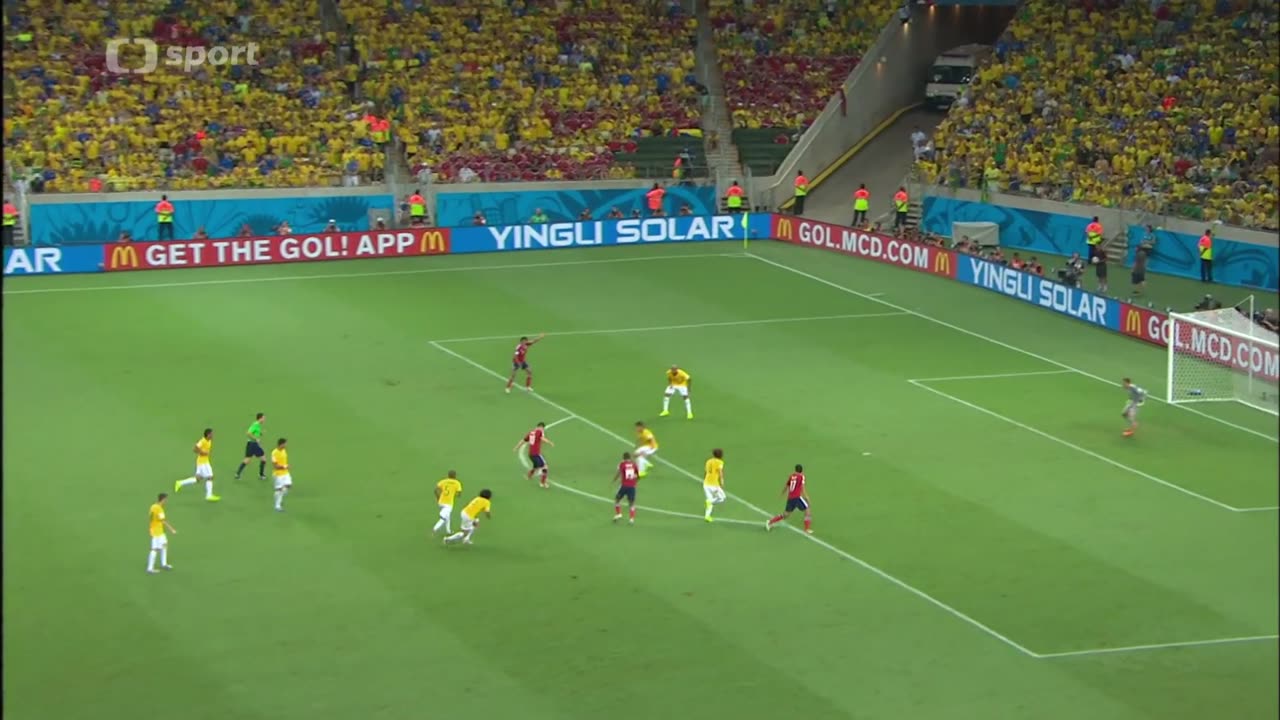 Brazílie vs Kolumbie - čtvrtfinále MS 2014