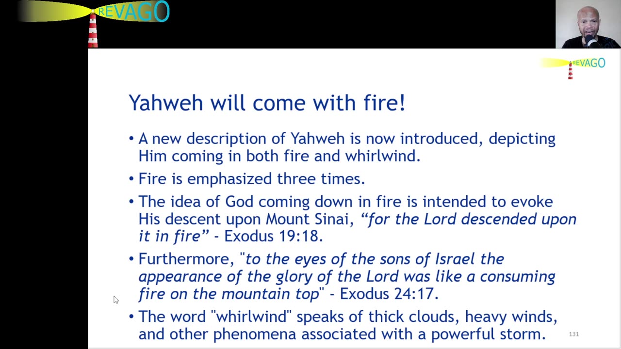 RE 287 Yahweh Will Come With Fire!