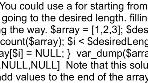 Best Way to Add N times Null values to an array