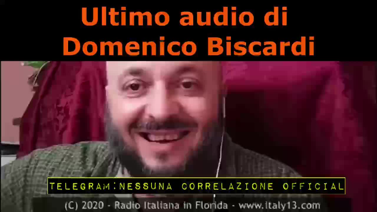 Ultimo audio di Domenico Biscardi