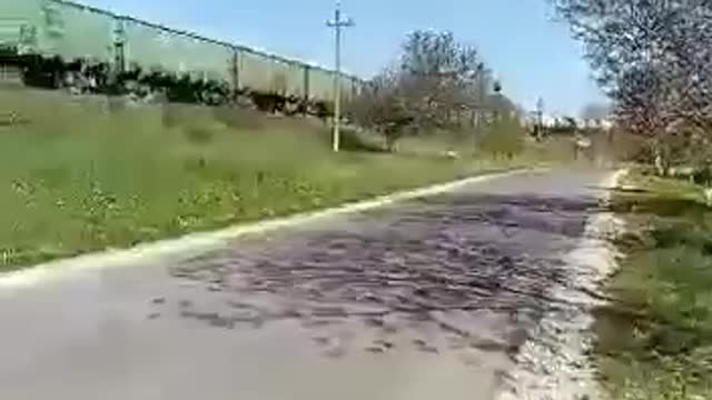 Ukraine War - A train with fuel and covered wagons left Moldova