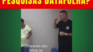 E onde são feitas as pesquisas DATAFOLHA Na porta da cadeia. #shorts