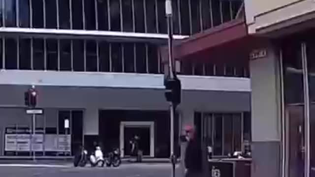 How to cross the street in a funny way