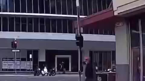 How to cross the street in a funny way