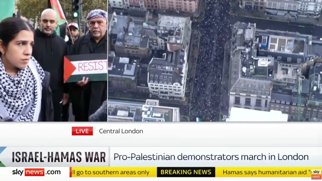 A reporter asks this lady if the chant 'From the river to sea, Palestine will be free' is ...