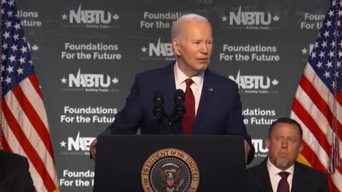 Biden: "Four more years. Pause."