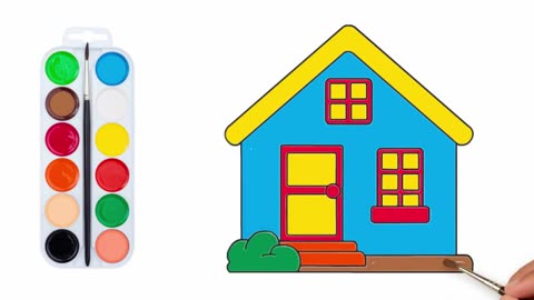 How To Draw House Easy Step By Step For Kids