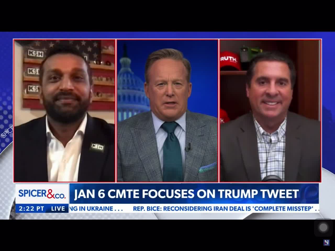 Devin Nunes and Kash Patel respond the January 6 show trail.