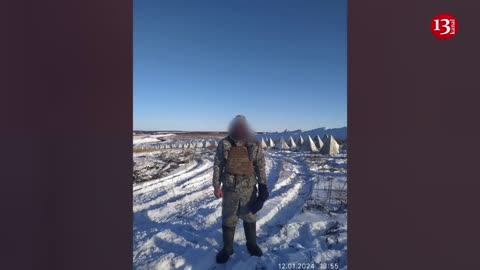 Ukrainian drone attacks soldiers and a truck building fortifications on Russian territory