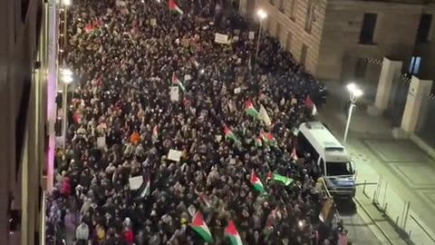 Thousands of Muslim immigrants conquer Berlin.