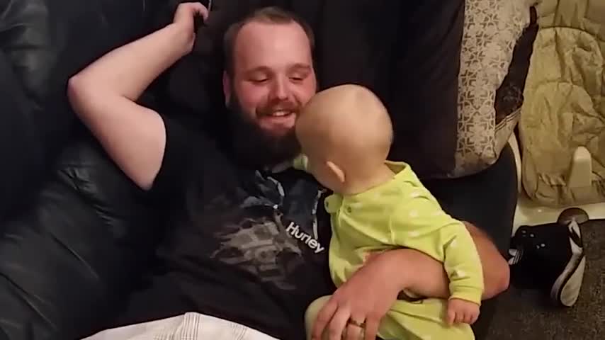 Funny moments of babies with dads cute babies