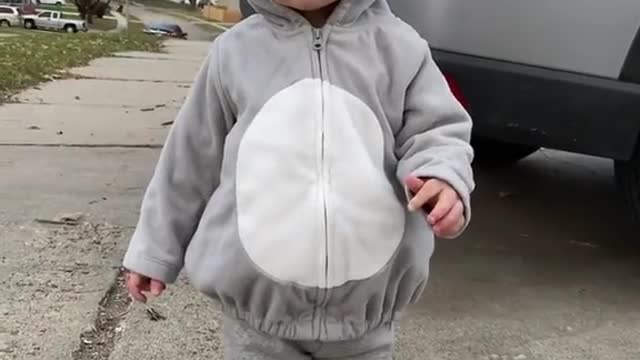 this baby is so cute with these outfit