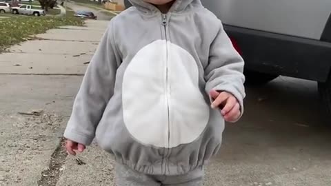 this baby is so cute with these outfit