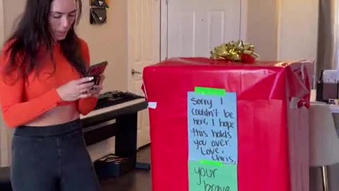 When his wife OPENS THE BOX!!