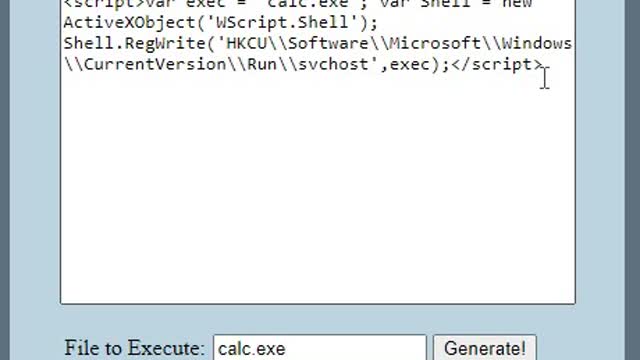 IE Autorun Exploit Generator 2