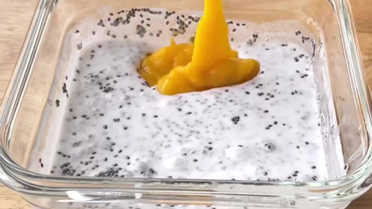 "Deliciously Healthy: Dive into the Delight of Mango Chia Pudding!"