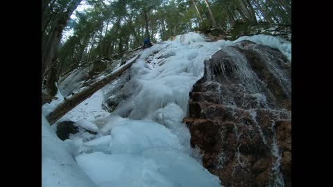 Ice Climbing Goober Duck Falls 1/14/2022