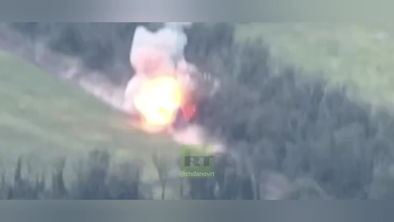 Russian Forces destroyed Ukrainian Leapard