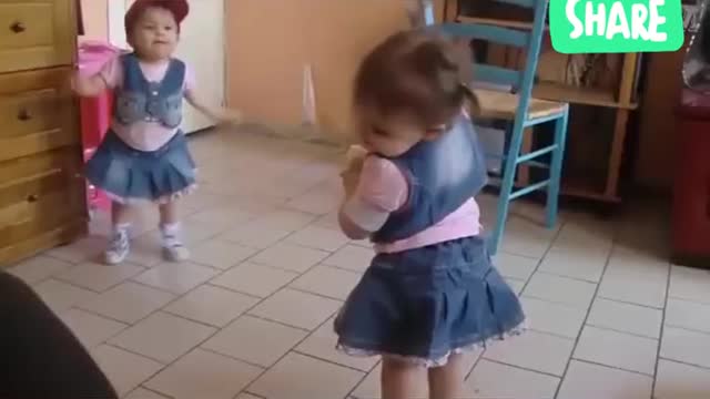 Funny cute baby dance video