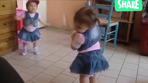 Funny cute baby dance video