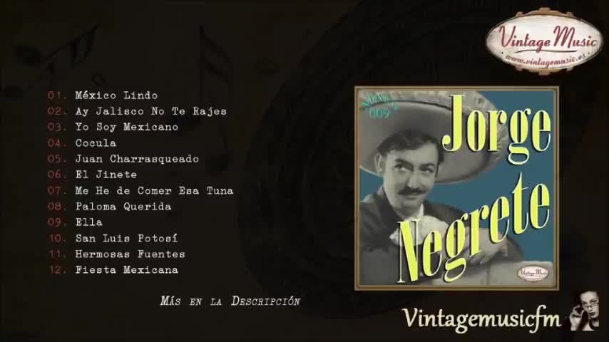 Jorge Negrete. Colección Mexico #9 (Full Album/Álbum Completo)