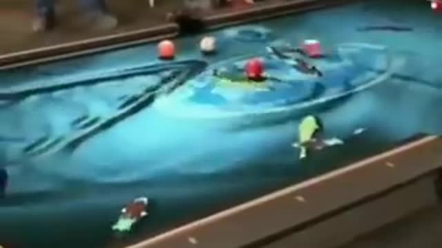 weird pool table