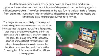 Secure Thumping Amount With Euro Million Lottery Tickets