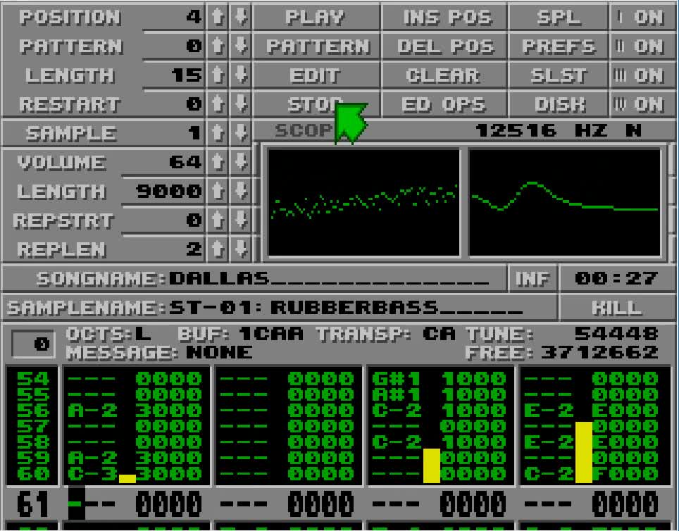 Amiga and Atari ST Protracker Music Mods -Dallas